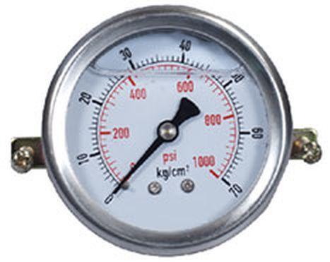 Silver Round Mild Steel Temperature Gauge, Display Type : Analog