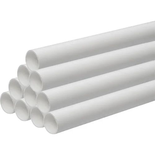 Round UPVC Pipes, for Plumbing, Color : White