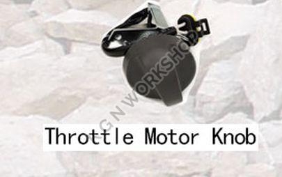 Black Polished Metal Excavator Throttle Motor Knob, for Industrial