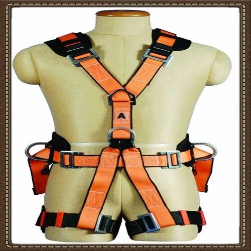 Polyester Fully Body Harness, Color : Grey or Green