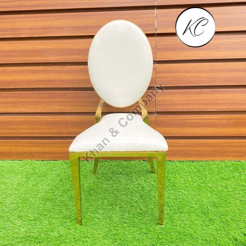 Polished China Gold Chair, for Office, Pattern : Plain