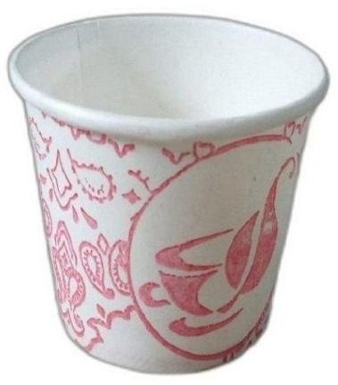 White 110ml Printed Paper Cup, Shape : Round