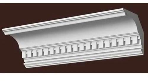 Polished Rectangle Moulded GRC Cornices, for Construction, Color : White