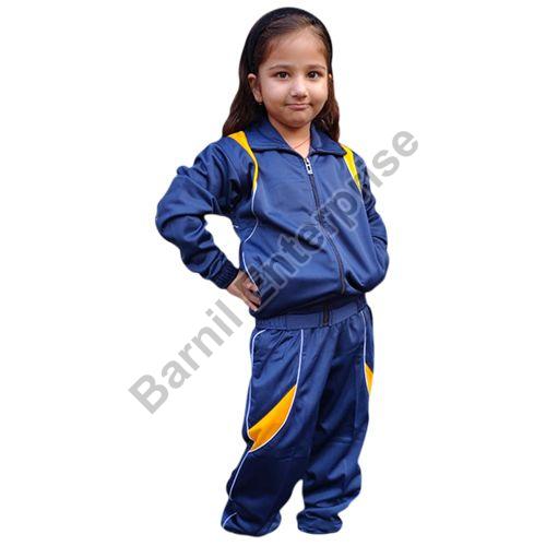 Plain Collar School Track Suit, Fabric material : Cotton, Polyester