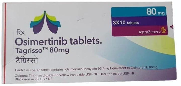 Tagrisso 80mg Tablet, for Non Small Cell Lung Cancer, Packaging Type : Blister