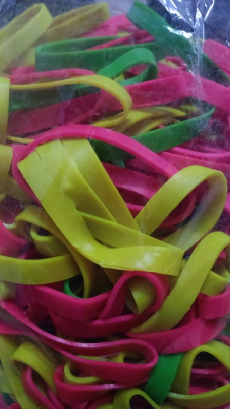 Green VAGAD Round Nylon Rubber Bands, for Sealing, Feature : Light Weight, Stretchable