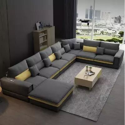 Modern L Shape Sofa Set, Frame Material : Wooden
