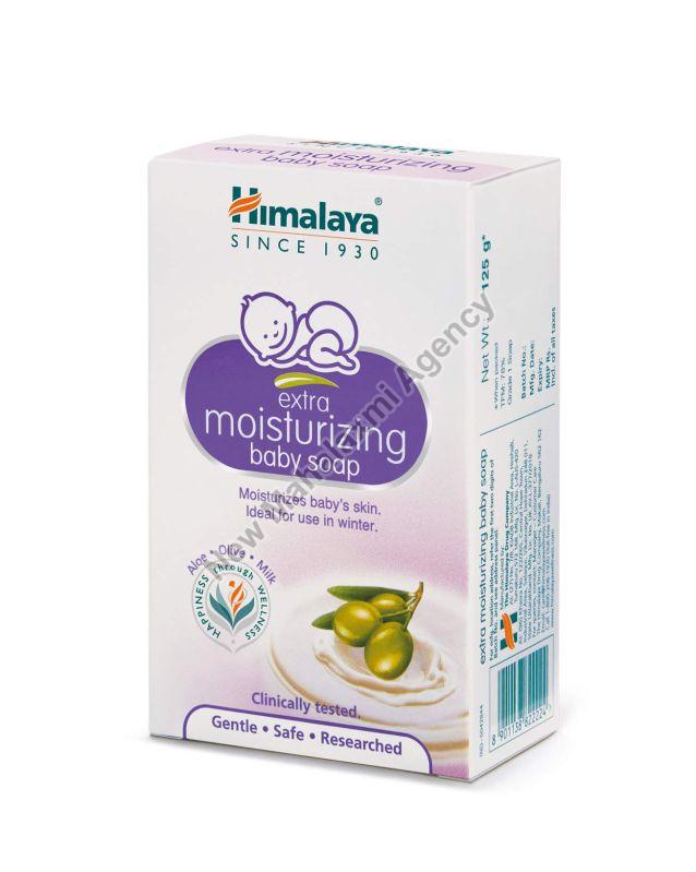 Solid Rectangular 125 Gm Himalaya Moisturizing Baby Soap, Feature : Antiseptic, Whitening