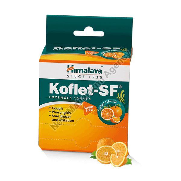 Himalaya Koflet-SF Lozenges Orange Tablet, Packaging Type : Strip