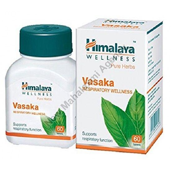 Himalaya Vasaka Tablet, for Helps phlegm discharge, relieves chest congestion, Packaging Type : Bottles
