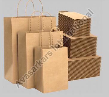 Brown Multipurpose Paper Bags, for Shopping, Gift Packaging, Technics : Machine Made