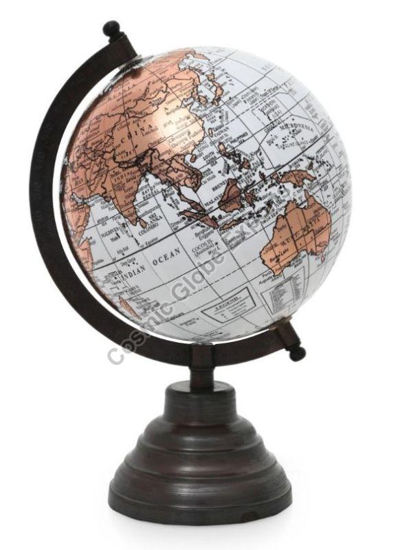 8 Inch Antique Educational World Globe