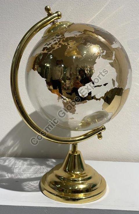 8 Inch Brass Political World Globe