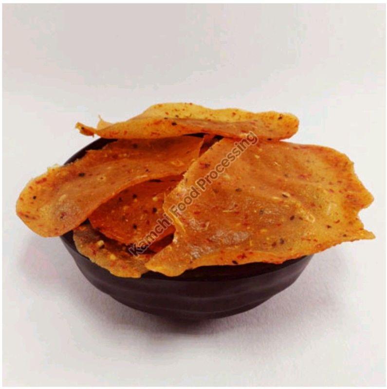 Reddish Flavoured Ilai Chips Fryums, for Human Consumption, Taste : Spicy Tangy