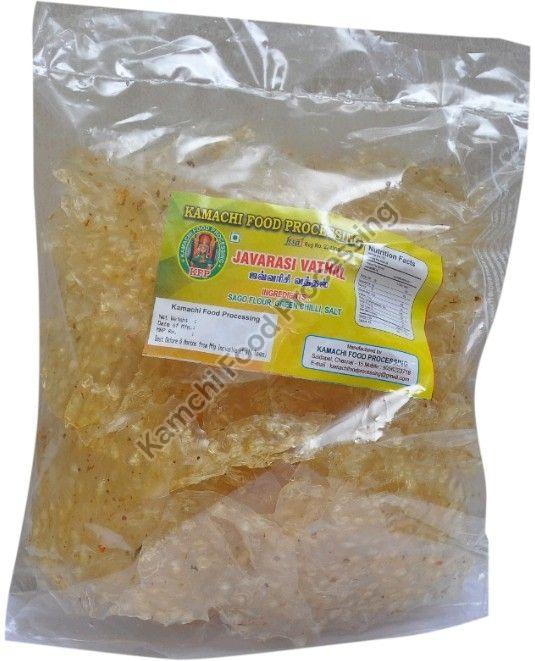 Javarasi Chips Fryums, for Human Consumption, Taste : Salty Crunchy