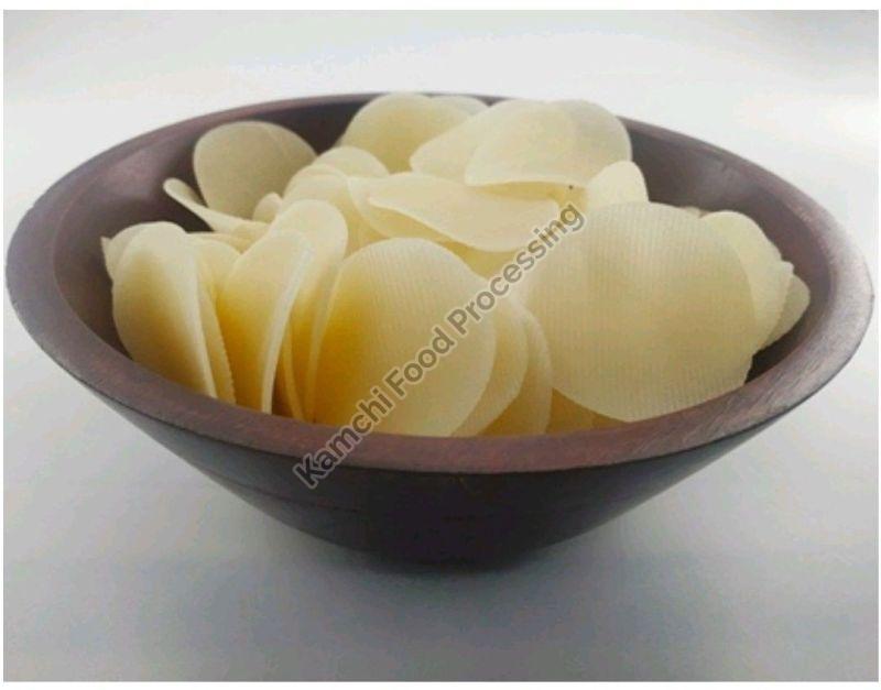White Potato Chips Fryums, for Human Consumption, Taste : Crunchy Spicy