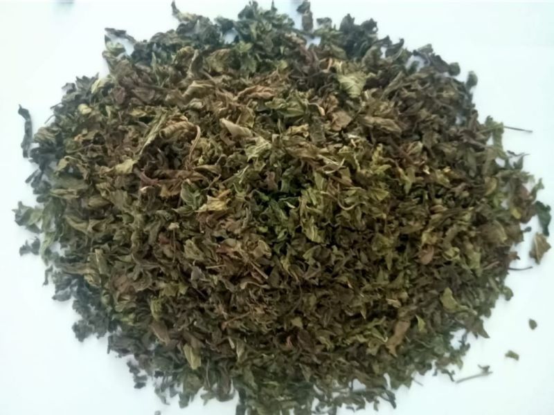 Green Organic Dried Peppermint Leaves, for Medicinal Purpose, Feature : Hygenically Packed