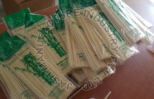 Creamy Disposable Bamboo Skewer, for Event, Party, Restaurant, Home, Packaging Type : Box