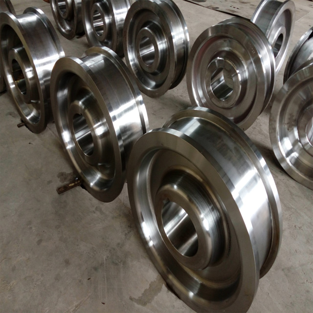 Non Polished Mild Steel Crane Wheel, Specialities : Waterproof, Stylish Look, Standard Quality, Rustproof