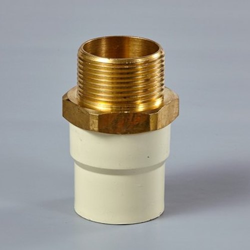 CPVC Brass MTA, for Plumbing, Color : Cream
