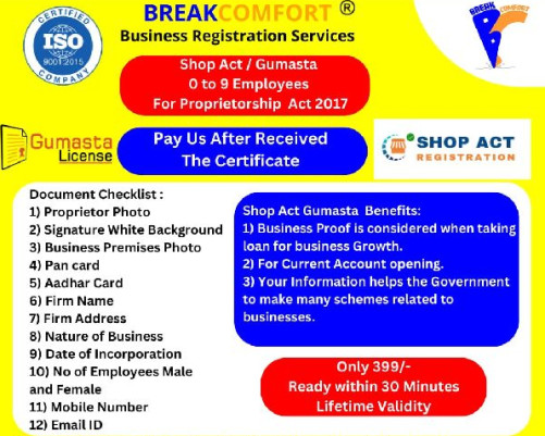 Shop and Establishment Gumasta Registration