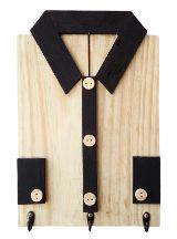 3 Hooks Wooden Key Holder