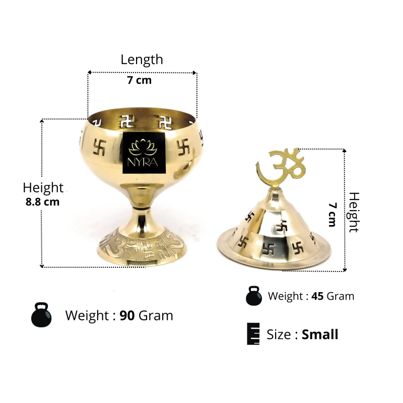 Nyra Pure Brass Gold Jali Akhand Jyoti Deep With Stand At Best Price In