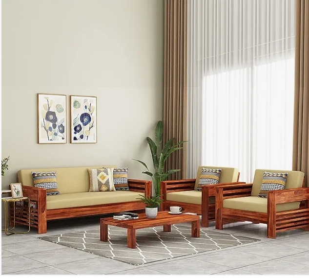 3+2 Wooden Sofa Set