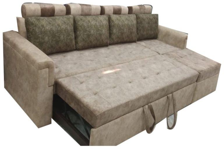 Four Seater Wooden Sofa Cum Bed