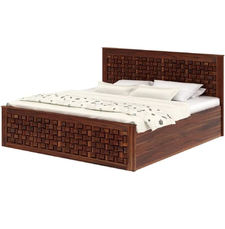 Polished Modern Wooden Double Bed, for Home Use, Motels Use, Feature : Attractive Designs, Quality Tested