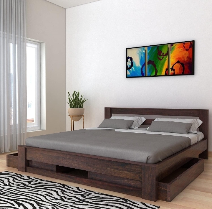 Polished Wooden Luxury Double Bed, for Home Use, Hotel Use, Motels Use, Feature : Accurate Dimension
