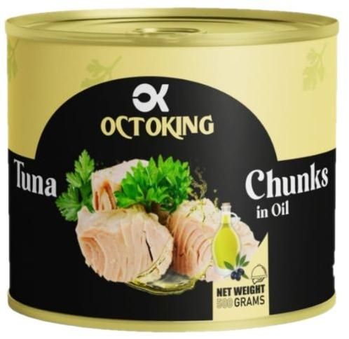 Canned Tuna Chunks in Oil 500gm, Shelf Life 2 Year, Certification