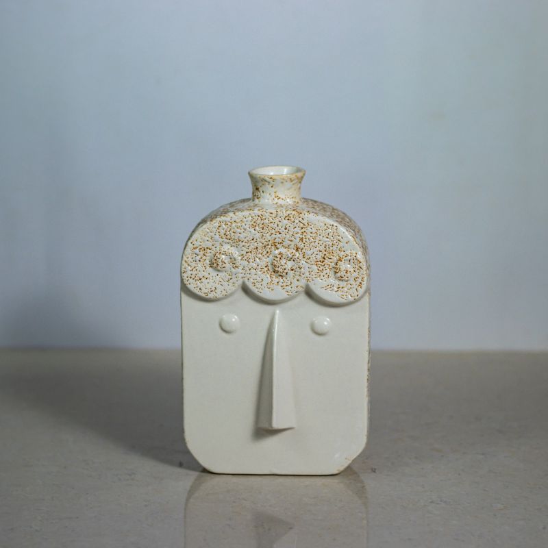 Printed Polished Ceramic Hair Vase, Packaging Type : Corrugated Box