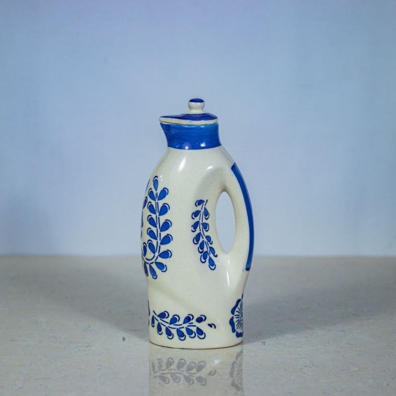 Ceramic Oil Bottle with Handle Ceramic, Packaging Type : Box