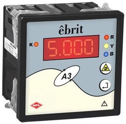 Ebrit Ammeter Digital Panel Meters, for Industrial, Power Source : AC Supply