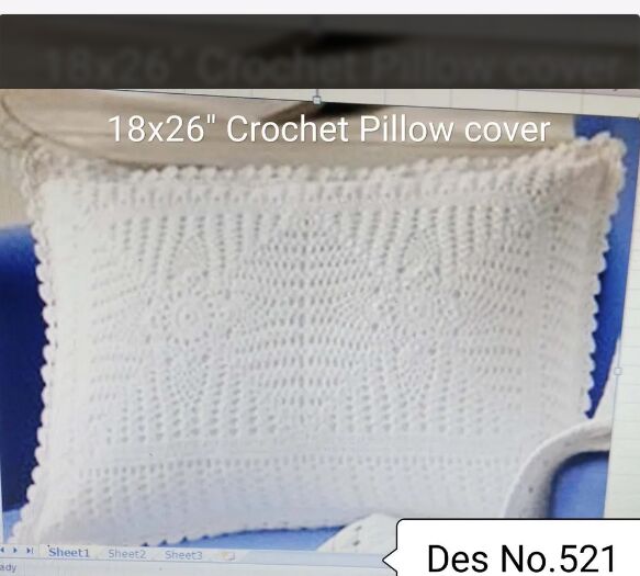 Crochet Lace Pillow Covers