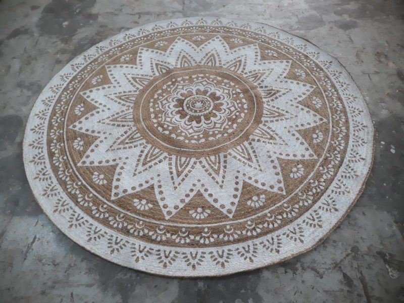Round Smooth Plain Hand Tufted Carpets Rugs, for Home, Office, Hotel, Packaging Type : Plastic Bag