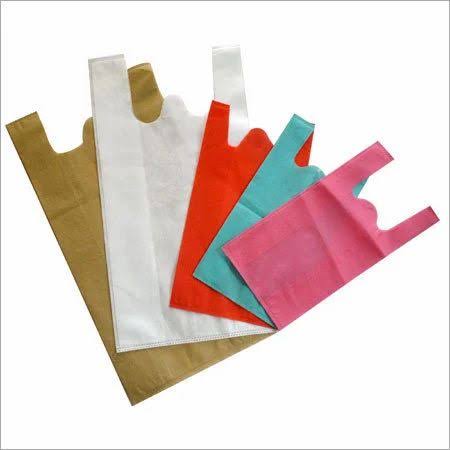 Non Woven W Cut Bags, for Shopping, Feature : Recyclable, Eco Friendly, Easy To Carry