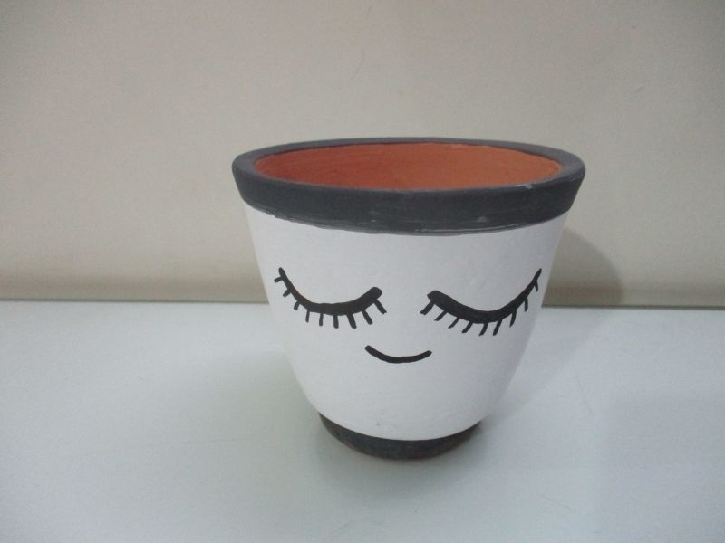 DDO teracotta Hand made planter, Size : 15*15*13