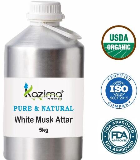 Kazima White Musk Attar, Packaging Size : 1000ml