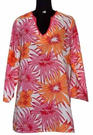 Stylish Short Printed Kaftan Dress