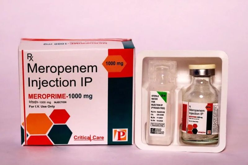 Meroprime 1000mg Injection, for Clinic, Hospitals