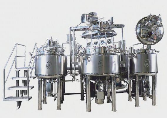 Silver Automatic Electric Ointment Manufacturing Plant, for Industrial, Voltage : 220V