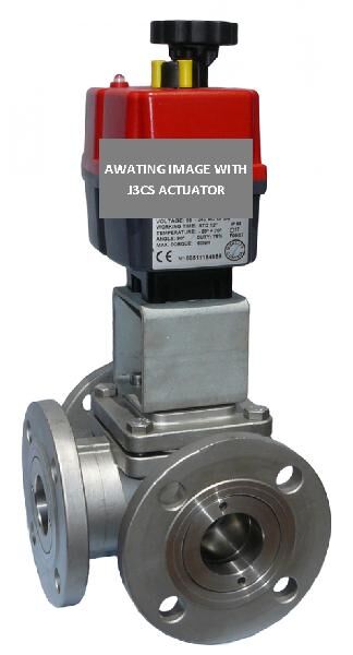 Electric Stainless Steel 3 Way Flanged PN16 Ball Valve
