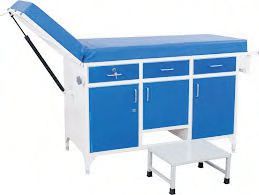 CRCA sheet Inspection Couch, for Clinic, Hospital, Shape : Rectangular