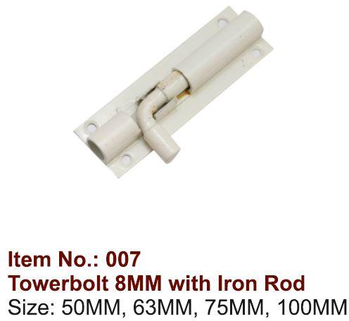 8mm Tower Bolt with Iron Rod