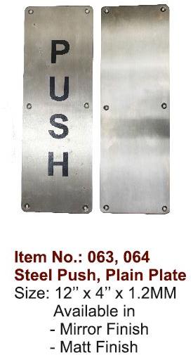 Aluminium Push Plate