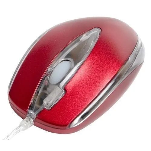 Mini Optical Mouse, Color : Red
