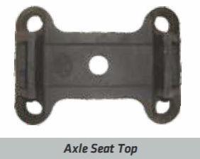 Polished Metal Axle Seat Top Plate, Color : Black