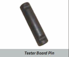 Black Polished Metal Teeter Board Pin, for Trailer Axle